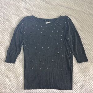 BHWM Gray Sweater with sequins - new